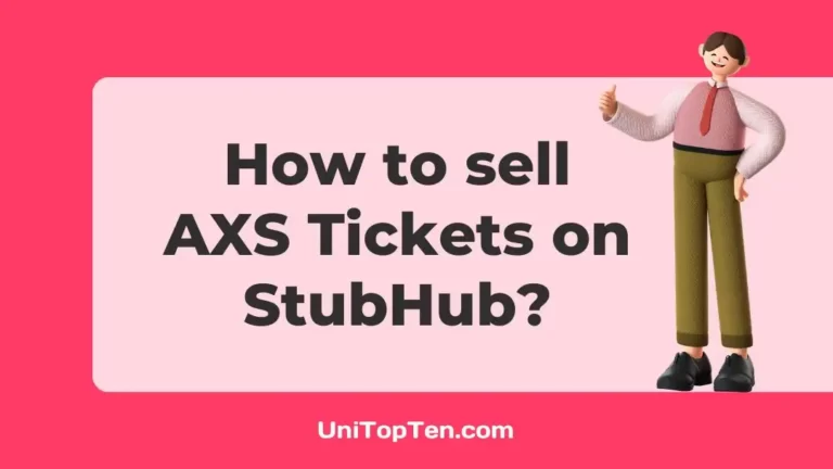 How to sell AXS Tickets on StubHub