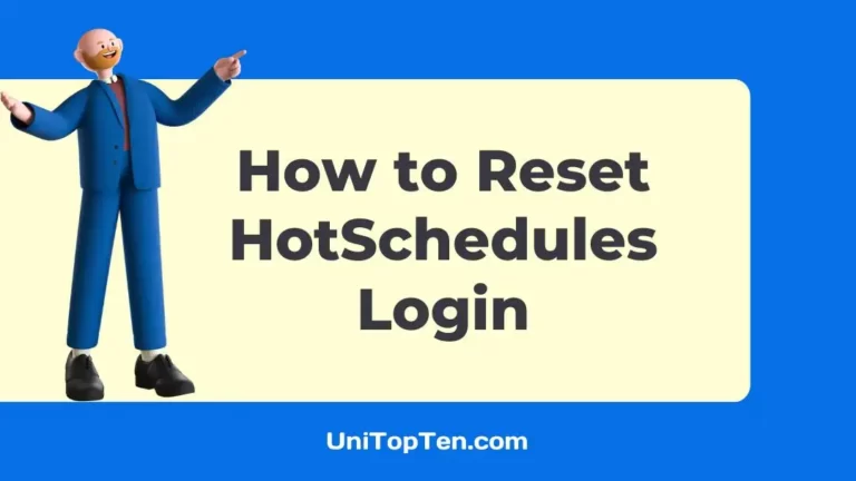 How to Reset HotSchedules Login