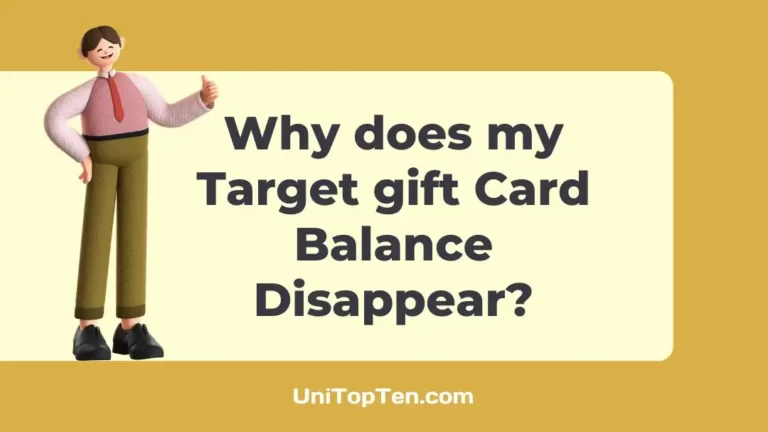 Target gift Card Balance Disappear